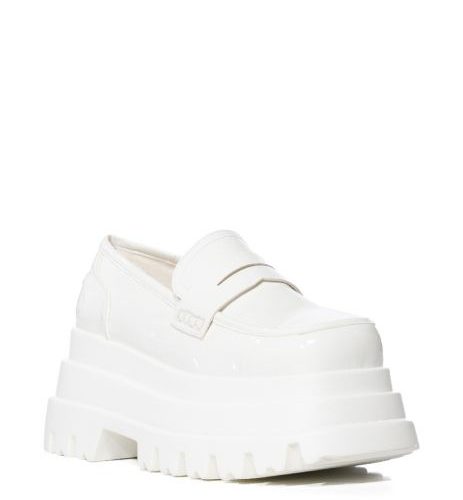 AZALEA WANG ALEO WHITE PLATFORM STATEMENT LOAFER 2