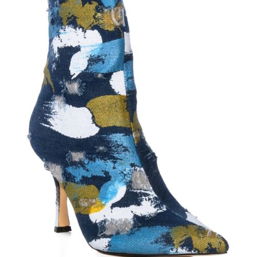 AZALEA WANG AUGUST MULT DENIM STILETTO BOOTIE 2