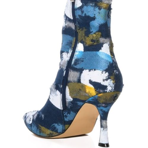 AZALEA WANG AUGUST MULT DENIM STILETTO BOOTIE 3 1