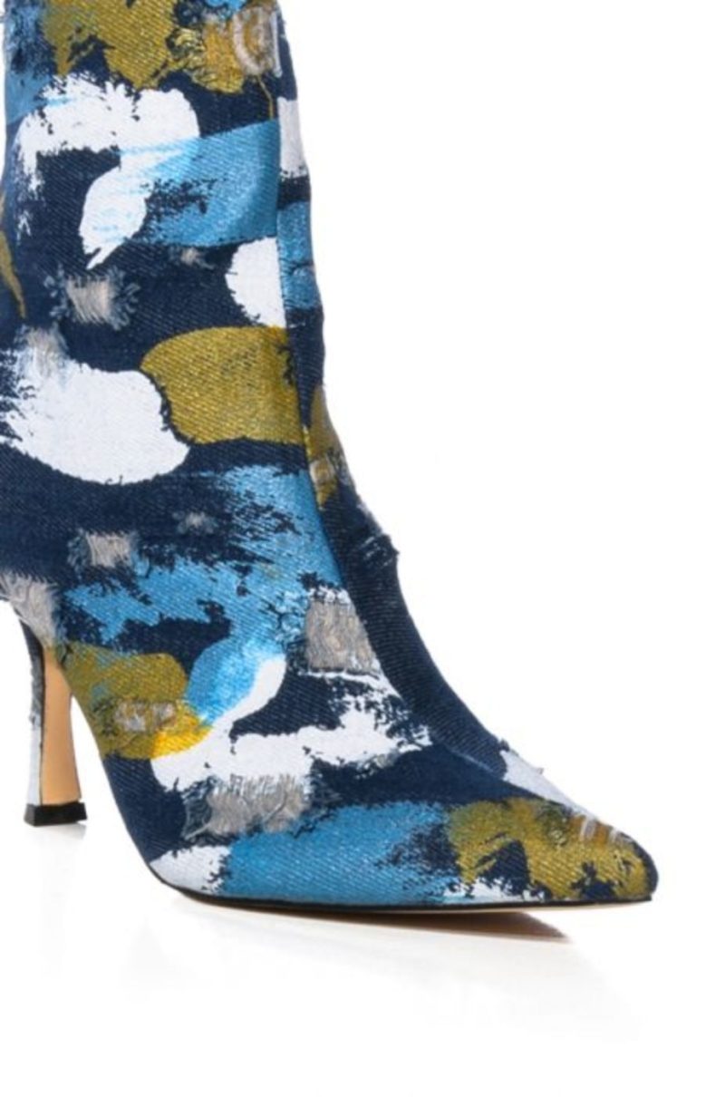 AZALEA WANG AUGUST MULT DENIM STILETTO BOOTIE 4