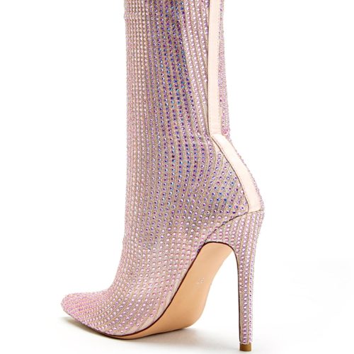 AZALEA WANG BEHIDA PINK STILETTO BOOTIE 3