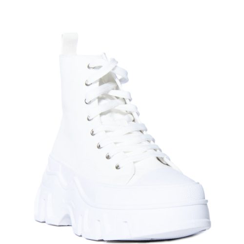 AZALEA WANG CHANEY WHITE PLATFORM SNEAKER 3