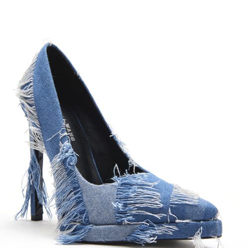 AZALEA WANG GIADA DENIM PLATFORM STILETTO PUMP 2