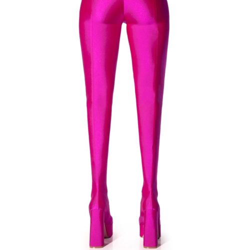 AZALEA WANG HEYHEY FUCHSIA PLATFORM PANT BOOT 3