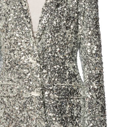 AZALEA WANG ISA SEQUIN SILVER BLAZER 4 36503376 ce8f 45f4 8d18 8075c71fa186