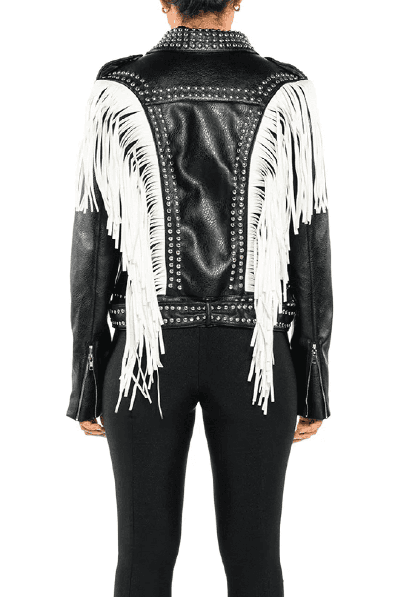 AZALEA WANG LOLLA MOTO WESTERN JACKET 3