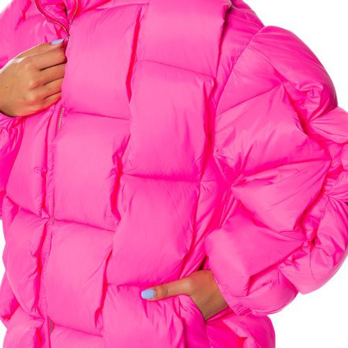 AZALEA WANG LYKKE HOT PINK PUFFER JACKET 4