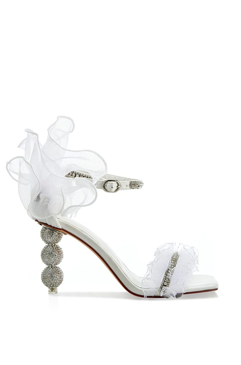 AZALEA WANG MAEMAE WHITE STILETTO SANDAL 1 1