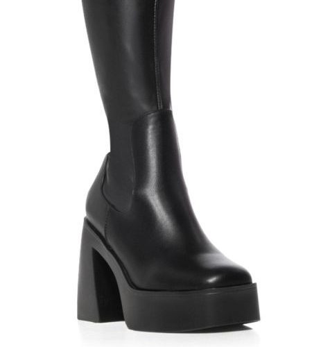 AZALEA WANG NASHLA BLACK PLATFORM BOOT 4