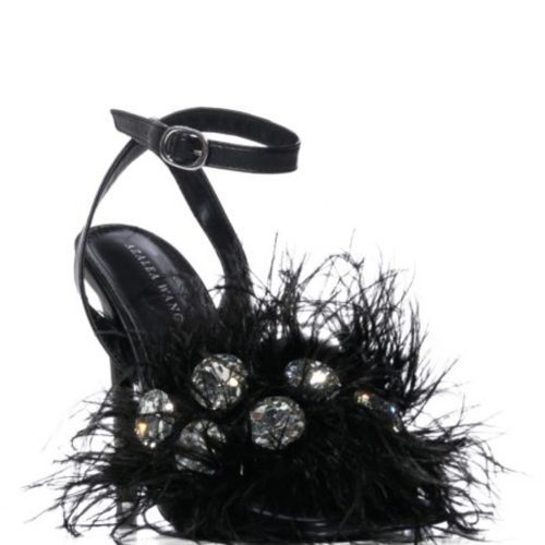 AZALEA WANG PAVO BLACK STILETTO SANDAL 2