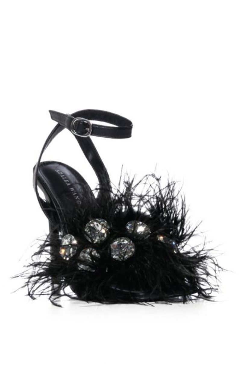 AZALEA WANG PAVO BLACK STILETTO SANDAL 2