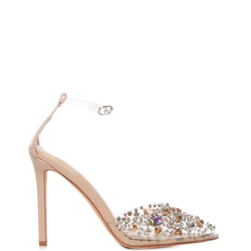 POPSTAR NUDE ANKLE STRAP PUMP