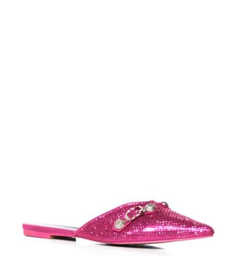 AZALEA WANG ROSEBUD FUCHSIA MULE FLAT 3