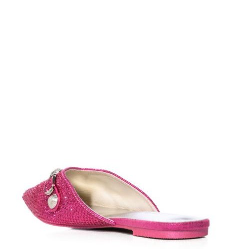 AZALEA WANG ROSEBUD FUCHSIA MULE FLAT 4