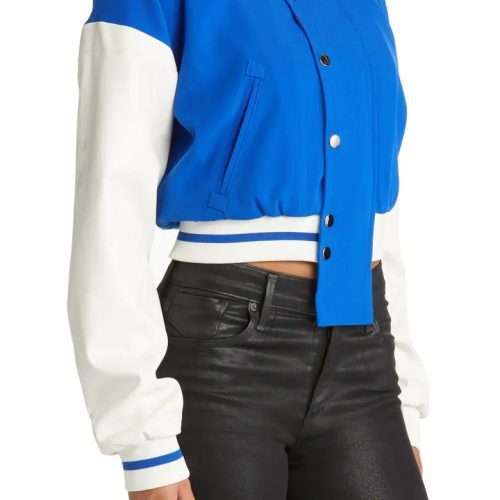 AZALEA WANG RUNNER BLUE VARSITY JACKET 5