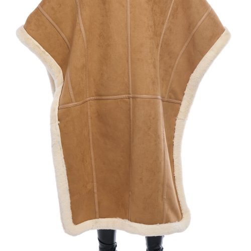 AZALEA WANG SHEARLING PONCHO 3