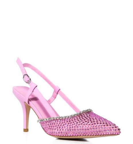 AZALEA WANG SORREL PINK SLINGBACK KITTEN PUMP 2