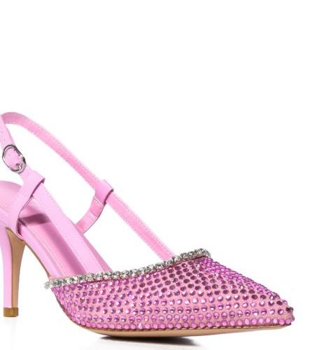 AZALEA WANG SORREL PINK SLINGBACK KITTEN PUMP 4