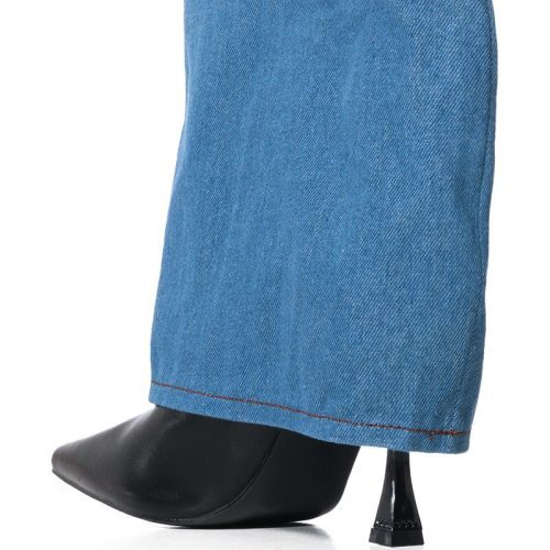 AZALEA WANG TILUPA BLUE DENIM STILETTO BOOTIE 3