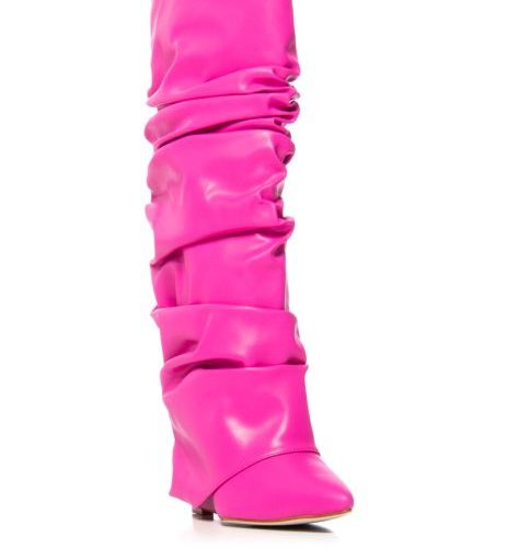 AZALEA WANG ZUMMA PINK WEDGE BOOT 2