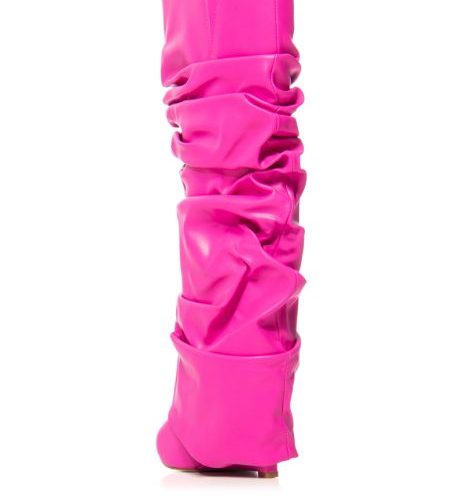 AZALEA WANG ZUMMA PINK WEDGE BOOT 3