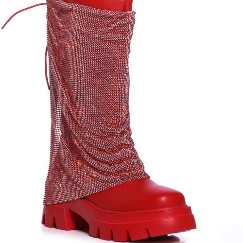 azalea wang bloomfield embellished boot in red red 3 3