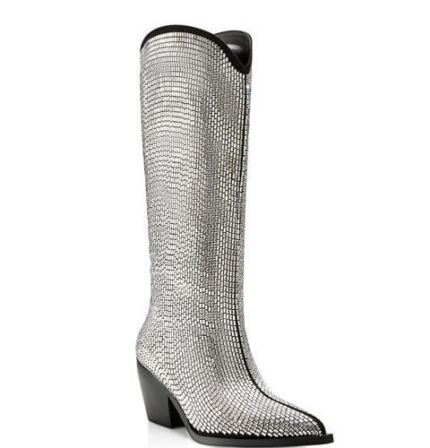 azalea wang ingrid silver western boot2